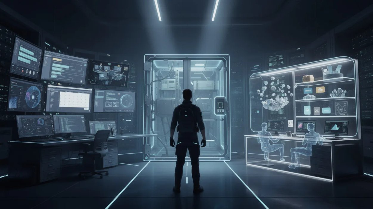 Three distinct personal AI agent paths: a sprawling operator console, a hardened isolated container vault, and a glowing memory-driven autonomous workspace